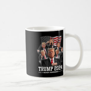 Donald J Trump 2024 nie übergeben Kaffeetasse