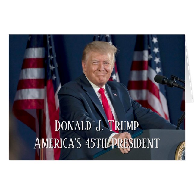 Donald J. Trump 45. Präsident Keepake (Vorderseite (Horizontal))