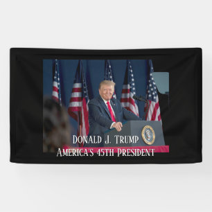 Donald J. Trump 45. Präsident Keepake Banner