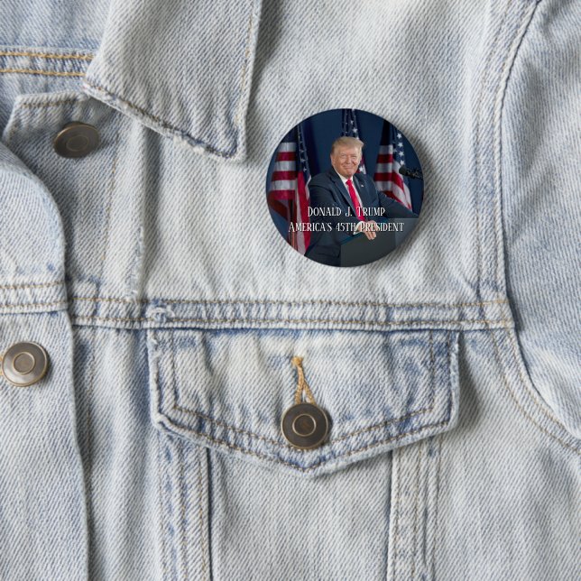 Donald J. Trump 45. Präsident Keepake Button (Beispiel)