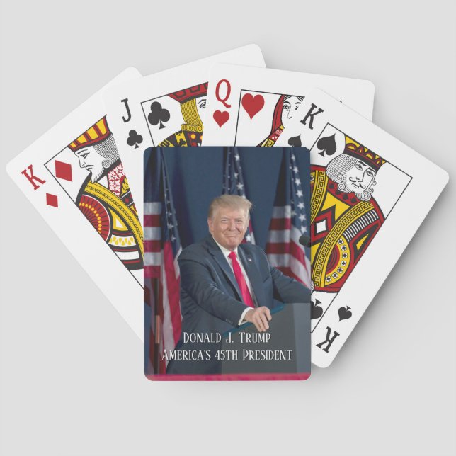 Donald J. Trump 45. Präsident Keepake Spielkarten (Rückseite)