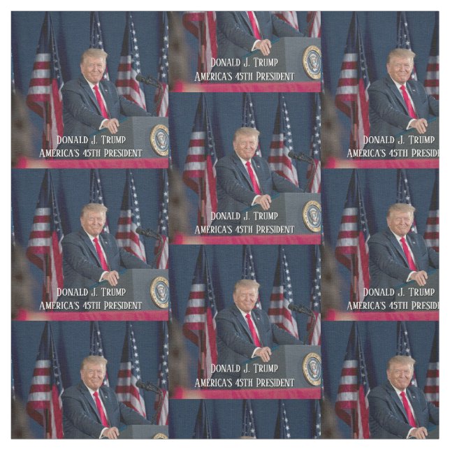 Donald J. Trump 45. Präsident Keepake Stoff (Muster)