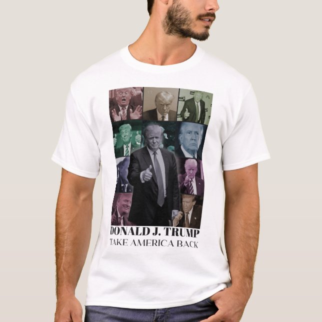 Donald J. Trump - Amerika zurück zum T - Shirt (Vorderseite)