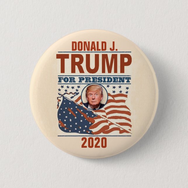 Donald J. Trump für Präsidenten 2020 Button (Vorderseite)