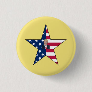 Donald J. Trump~ Präsident~ US-Flagge~ Star ~ MAGA Button