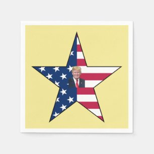 Donald J. Trump ~ Präsident ~ US-Flagge ~ Stern ~ Serviette