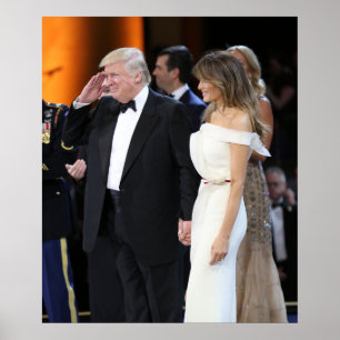 Donald & Melania Trump am Tag der Amtseinführung Poster