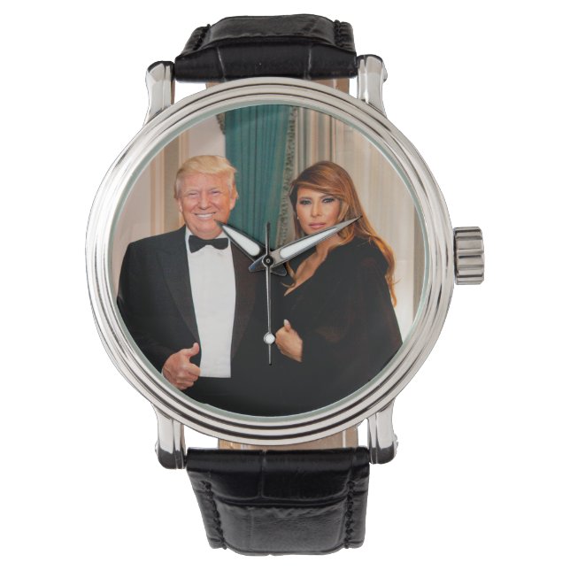 Donald & Melania Trump Armbanduhr (Vorderseite)
