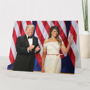 Donald & Melania Trump bei der Amtseinführung Karte