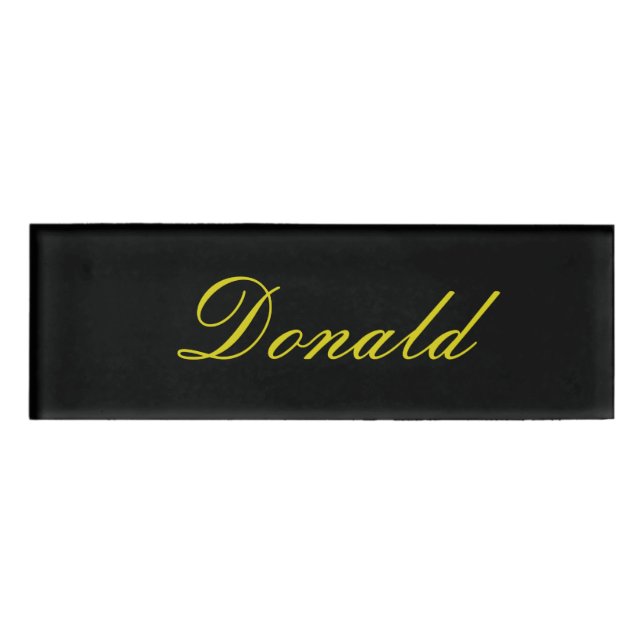 Donald Name Tag Namenschild (Vorderseite)