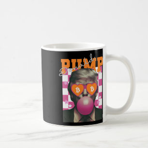 Donald Pump Bitcoin Funny Trump Pink Gum 2024 Cryp Kaffeetasse