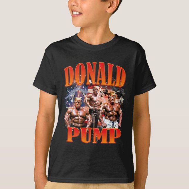 Donald Pump Pro Trump 47. 45. Gym Usa Supp T-Shirt (Vorderseite)
