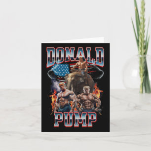 Donald Pump Trump Gym Pump Cover Karte