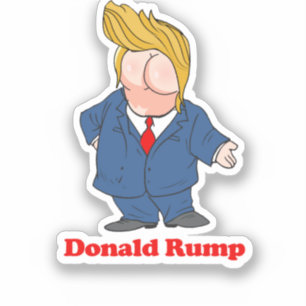 Donald Rump — Anti-Trump-Design - - Politisch -.p Aufkleber