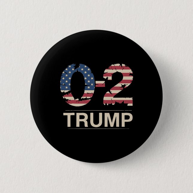 Donald Trump 0-2: Kampf gegen Uns Flag Sie Mis Button (Vorderseite)