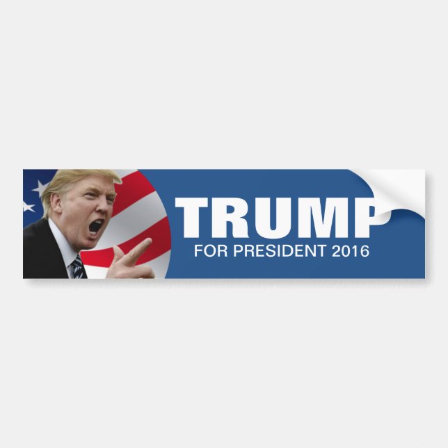 Donald Trump 2016 Autoaufkleber (Vorne)