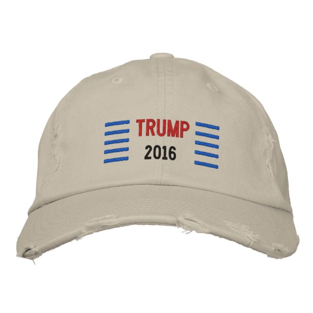 Donald Trump 2016 bestickt Bestickte Baseballkappe (Vorderseite)