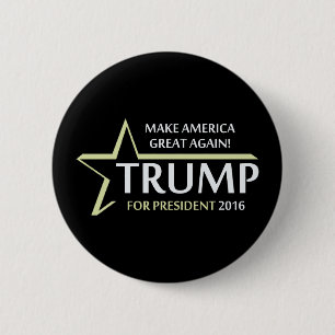 Donald Trump 2016 Button