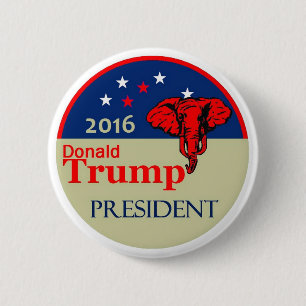 Donald Trump 2016 Button