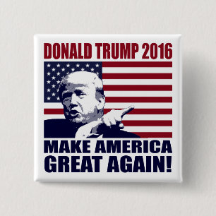 Donald Trump 2016 für Präsidenten Button