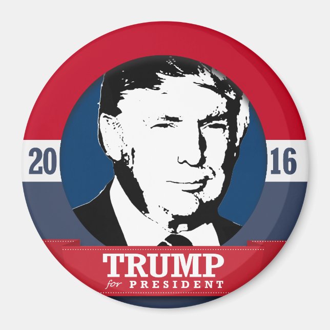 DONALD TRUMP 2016 MAGNET (Vorne)