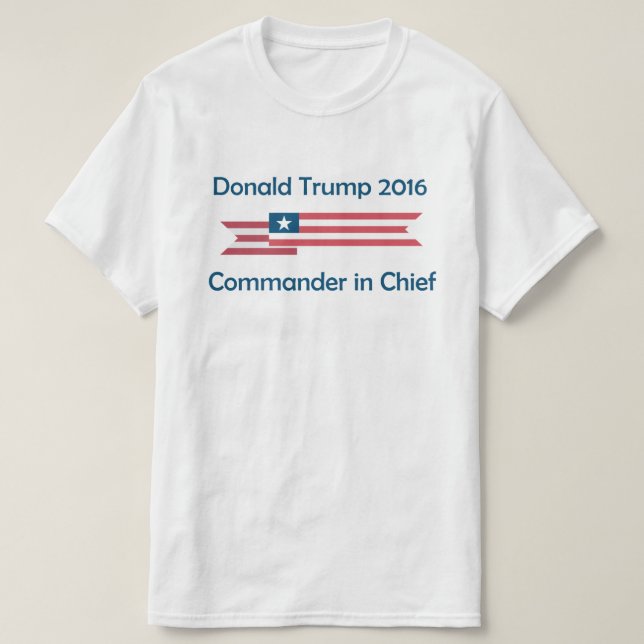 Donald Trump 2016 Oberbefehlshaber T-Shirt (Design vorne)