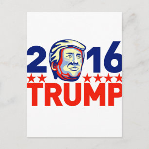 Donald Trump 2016 Präsident Retro Postkarte