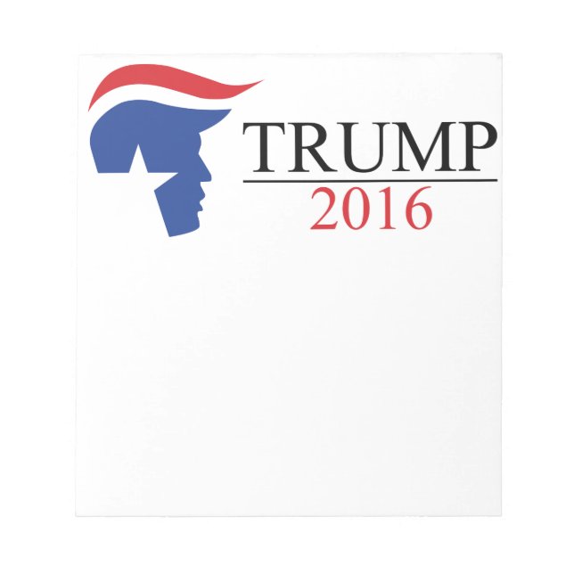 Donald Trump 2016 Präsidentschaftslogos Notizblock (Vorderseite)
