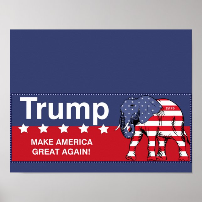 Donald Trump 2016 Republikaner Poster (Vorne)