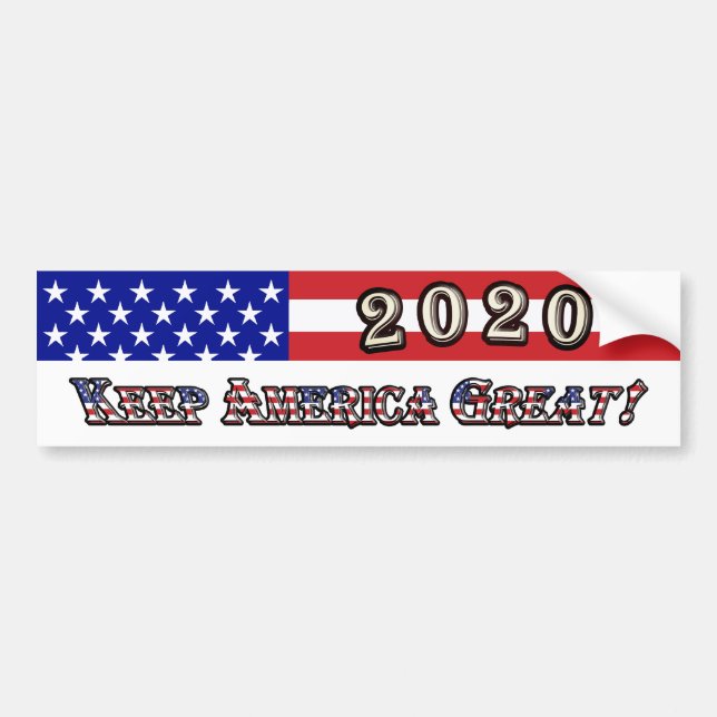 Donald Trump 2020 Autoaufkleber (Vorne)