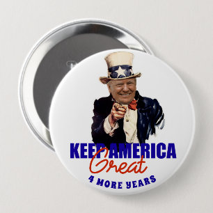 DONALD TRUMP 2020 BEHALTE AMERICA GREAT BUTTON
