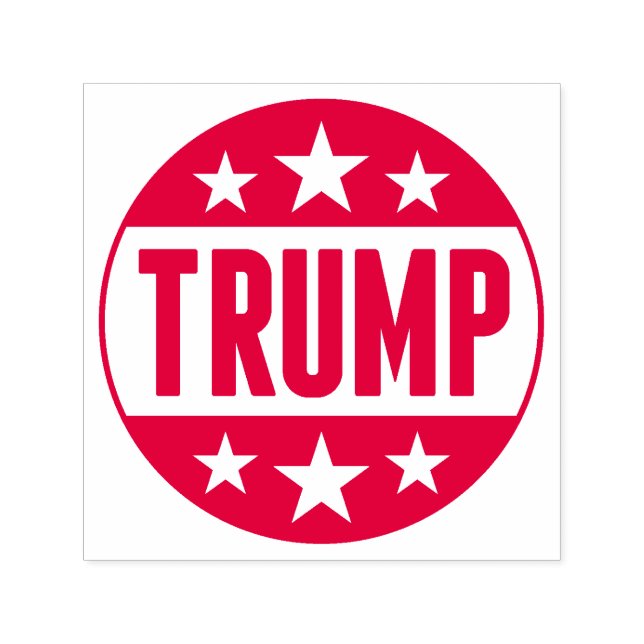 Donald Trump 2020 Button Red Stars Permastempel (Design)