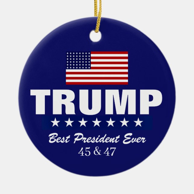 DONALD TRUMP 2020 CHRISTMAS ORNAMENT (Vorne)