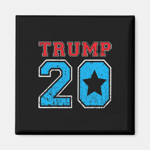 Donald Trump 2020 Wahl Vintage-Fußballtrikot Magnet