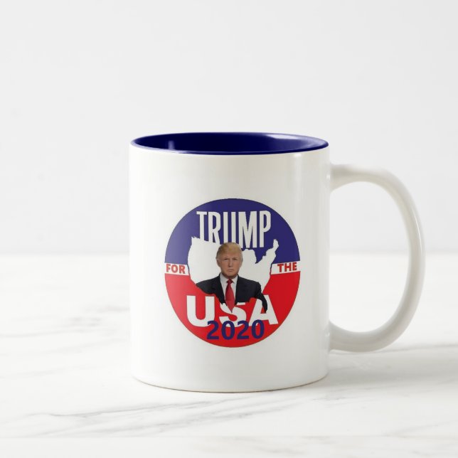 Donald Trump 2020 Zweifarbige Tasse (Rechts)
