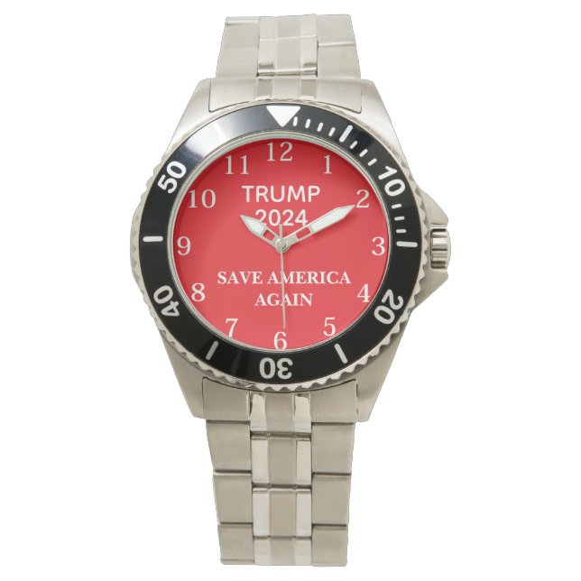 Donald Trump 2024 Armbanduhr (Vorderseite)
