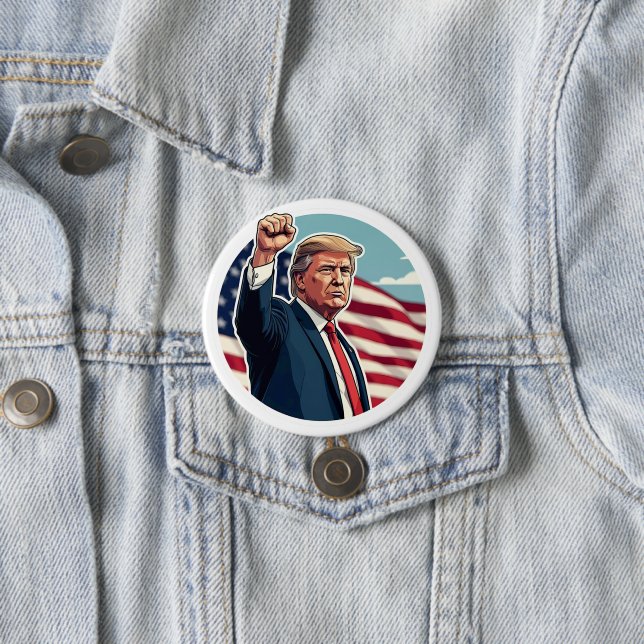Donald Trump 2024 Button (Beispiel)