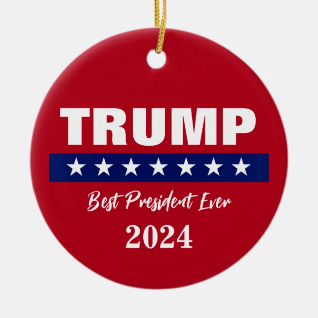 DONALD TRUMP 2024 CHRISTMAS ORNAMENT (Vorne)