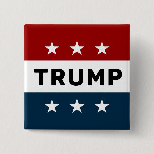 Donald Trump 2024 Classic Star Pinback Button