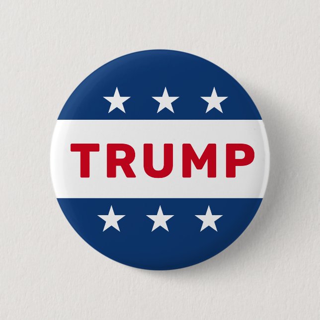 Donald Trump 2024 Classic Star Pinback Button (Vorderseite)