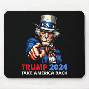 Donald Trump 2024 Erobern Amerika Ck Onkel Sam Rep Mousepad