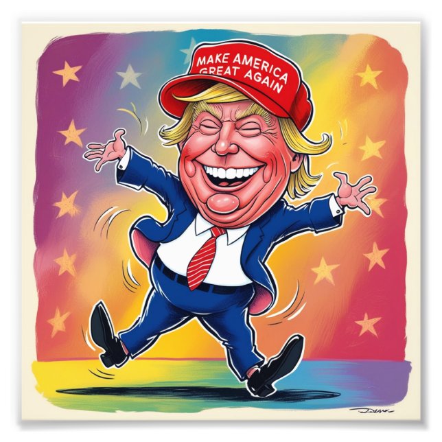 Donald Trump 2024 Fotodruck (Vorne)