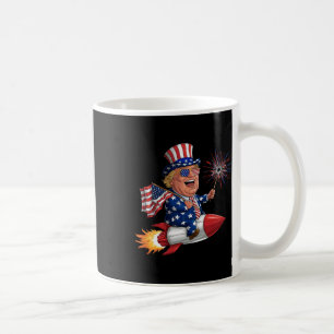 Donald Trump 2024 Frohes 4. Juli Trump Amerikanisc Kaffeetasse