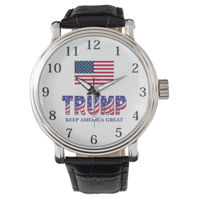 Donald Trump 2024 Geschenkuhr Armbanduhr (Vorderseite)