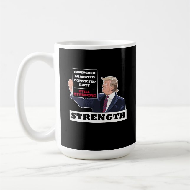 Donald Trump 2024 Gewinner der Präsidentschaftsstä Kaffeetasse (Links)