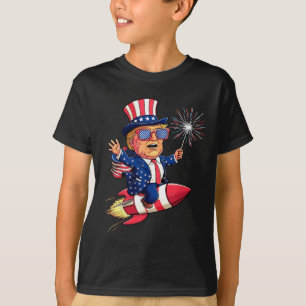 Donald Trump 2024 Glückwunsch 4. Juli Trump Amerik T-Shirt