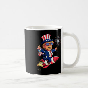 Donald Trump 2024 Glückwunsch 4. Juli Trump Kaffeetasse