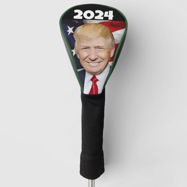 DONALD TRUMP 2024 GOLFKOPFDECKER GOLF HEADCOVER (Vorderseite)