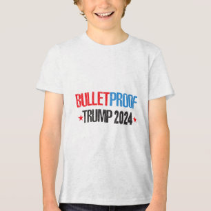 Donald Trump 2024, Gott segne Präsident Trump vor Tri-Blend Shirt