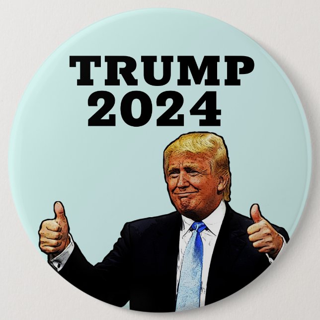DONALD TRUMP 2024 GROSSER BUTTON (Vorderseite)